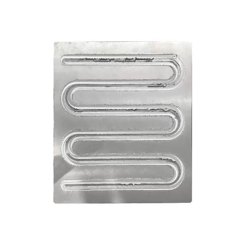 Friction stir welded aluminum liquid cold plate with serpentine channel